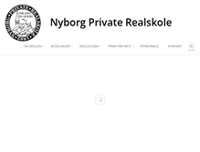 Tablet Screenshot of nyborgprivaterealskole.dk